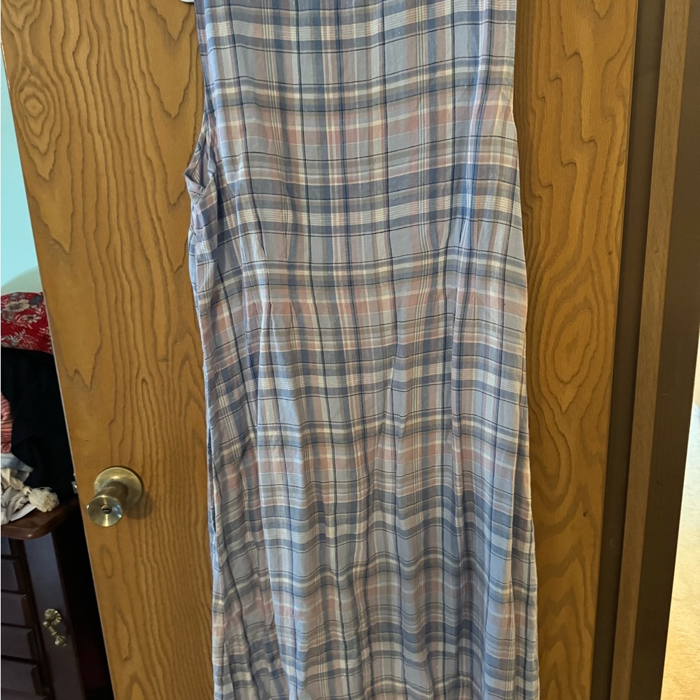 J. Jill Multicolor Plaid Linen Dress - Picture 4 of 4